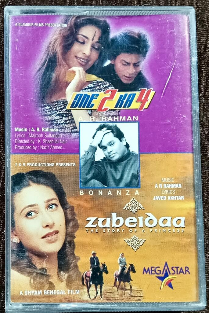 One 2 Ka 4 (2000) A.R. Rahman / Zubeidaa - A Story Of A Princess (2000) A.R. Rahman Pre-Owned Megastar Audio Cassette