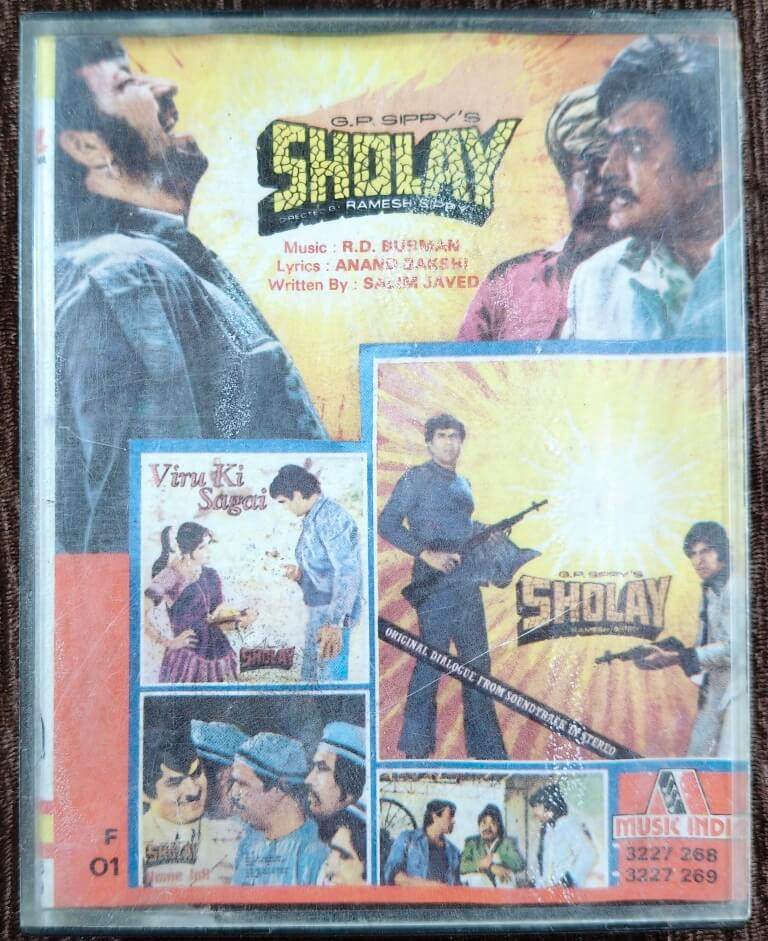 Sholay (1975) R.D. Burman Pre-Owned Music India Double Audio Cassette