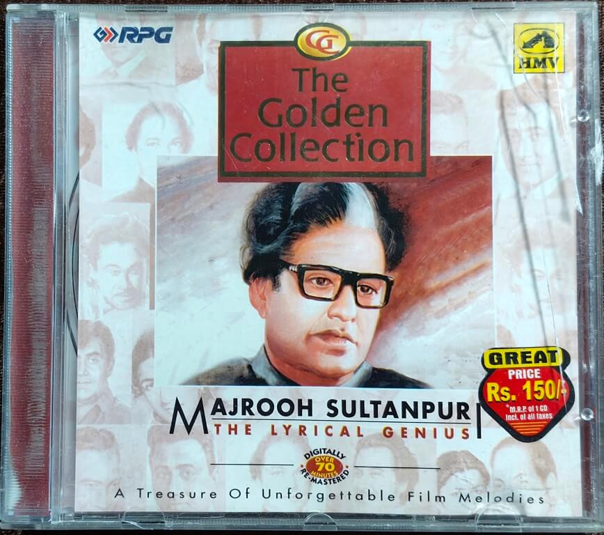 The Golden Collection: Majrooh Sultanpuri - The Lyrical Genius (1998) Bollywood OST Compilation Pre-Owned HMV-RPG Audio CD