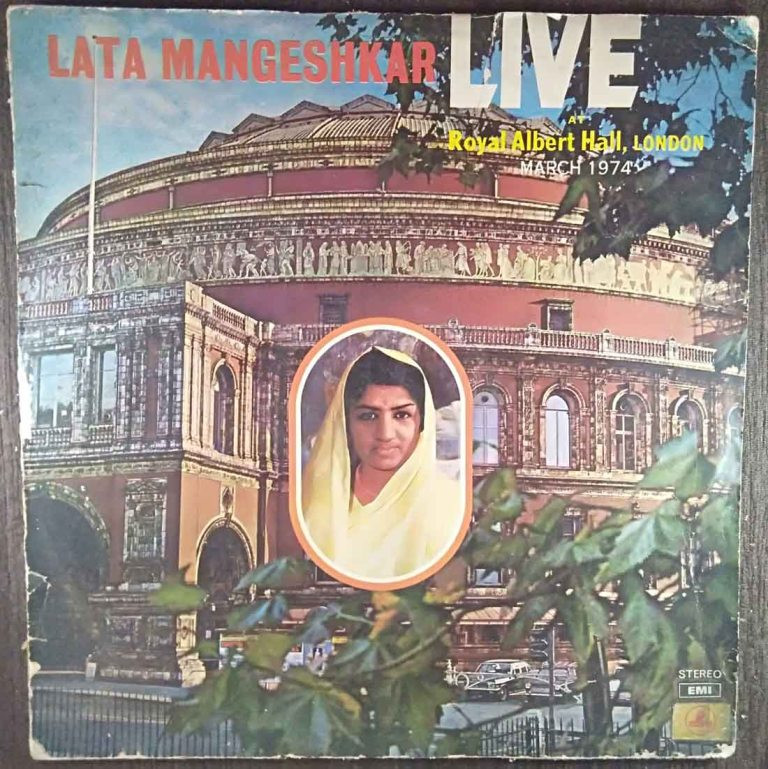 Lata Mangeshkar – Live At Royal Albert Hall, London (March 1974) (1974) Compilation Pre-Owned Vinyl, 12" Double LP Record