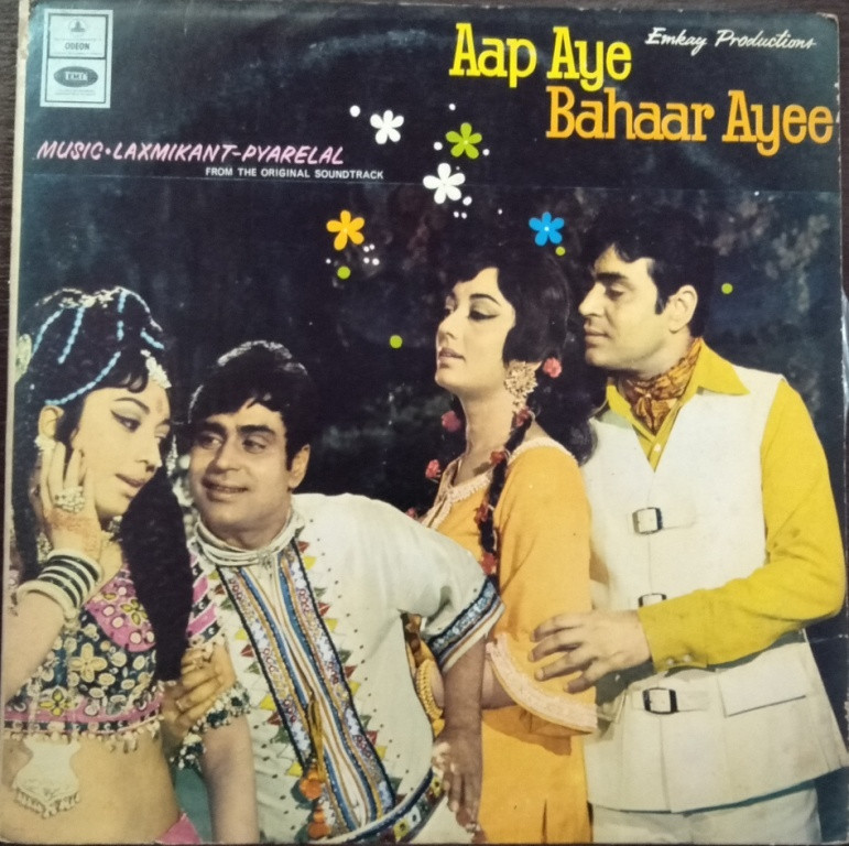 Aap Aye Bahaar Ayee (1971) Laxmikant-Pyarelal Pre-Owned Vinyl, 12" LP Record