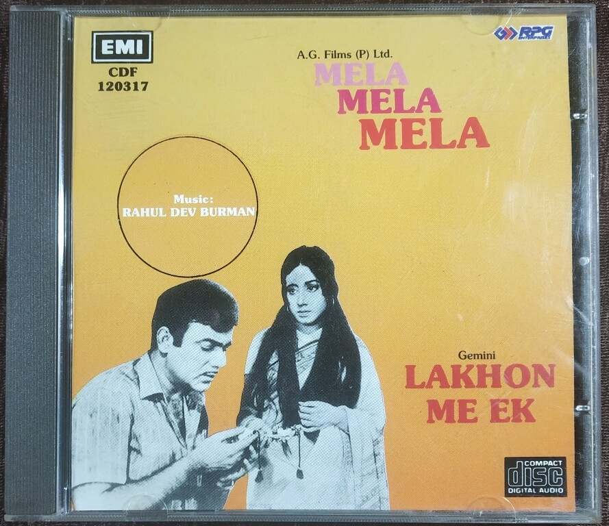 Mela (1971) Rahul Dev Burman / Lakhon Me Ek (1971) Rahul Dev Burman Pre-Owned EMI Imported Audio CD