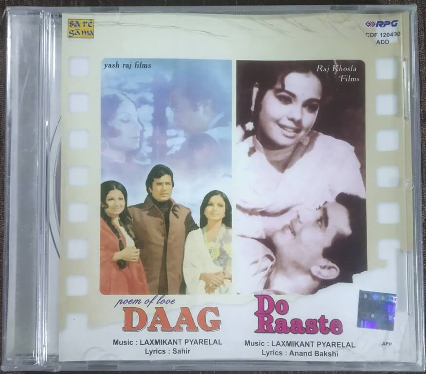 Daag (1973) Laxmikant-Pyarelal / Do Raaste (1969) Laxmikant-Pyarelal Pre-Owned  Audio CD