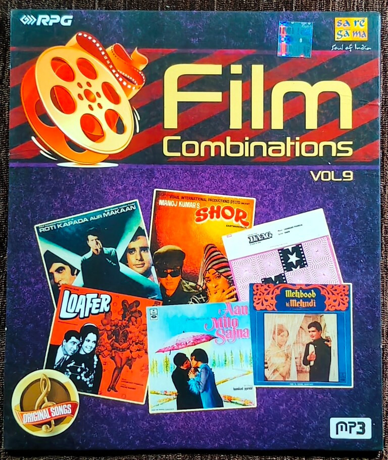 Film Combinations Vol 9 (2011) Laxmikant-Pyarelal Pre-Owned Sa Re Ga Ma, RPG Mp3 CD
