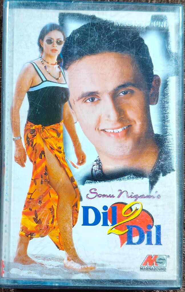 Sonu Nigam – Dil 2 Dil (2000) Music by Ravi Pawar, Biddu, Dev Kohli, Leslie Lewis Hindi Music Album Pre-Owned Magnasound Audio Cassette