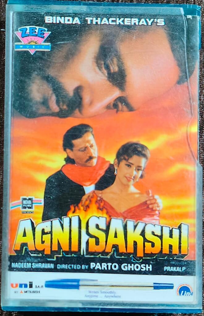 Agni Sakshi (1996) Nadeem-Shravan Pre-Owned Zee Records Audio Cassette