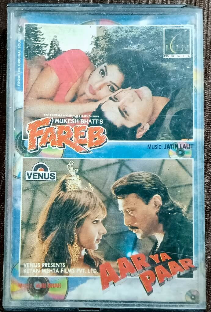 Fareb (1996) Jatin Lalit / Aar Ya Paar (1997) Viju Shah Pre-Owned Venus Audio Cassette