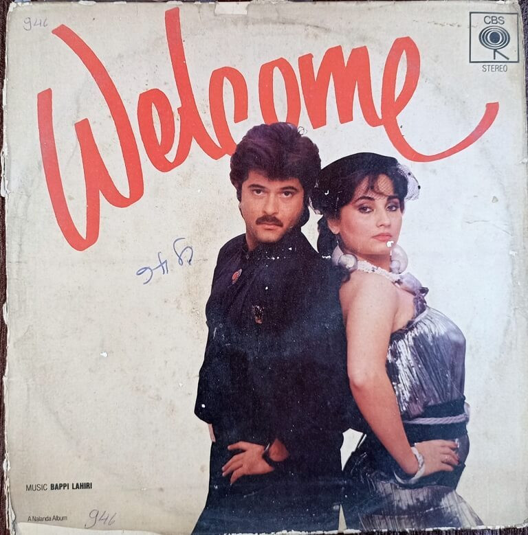 Bappi Lahiri – Welcome (1986) Bappi Lahiri, Anil Kapoor & Salma Agha Pre-Owned Vinyl, 12" LP Record