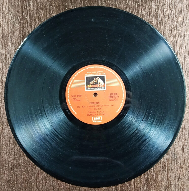 Shehnai Nawaz Bismillah Khan – Raga Bairagi Bhairav / Raga Shyam Kalyan / Ghazal / Bhangra (1971) Pre-Owned HMV Vinyl, 12" LP Record