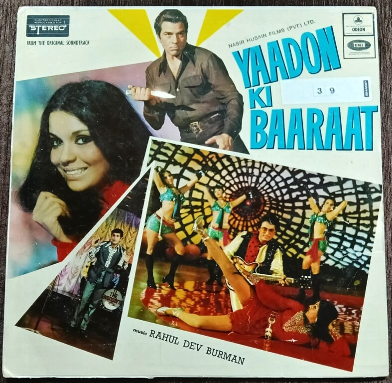 Yaadon Ki Baaraat (1973) R.D.  Burman Pre-Owned Vinyl, 12" Odeon Gatefold LP Record