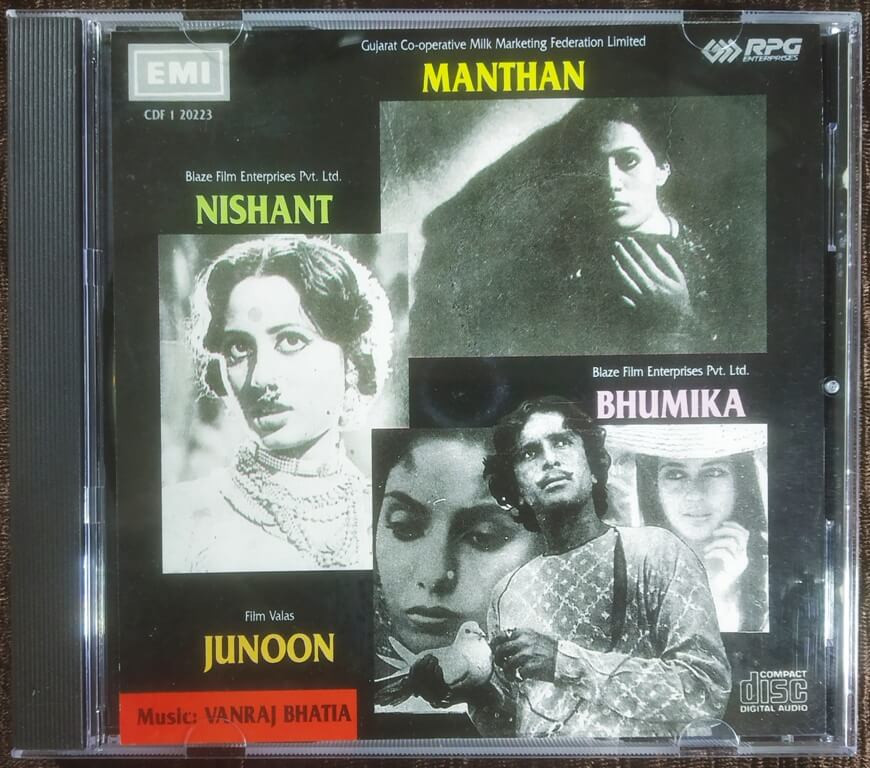 Manthan (1976) Vanraj Bhatia / Nishant (1975) Vanraj Bhatia / Bhumika (1977) Vanraj Bhatia / Junoon (1978) Vanraj Bhatia Pre-Owned Imported EMI Audio CD