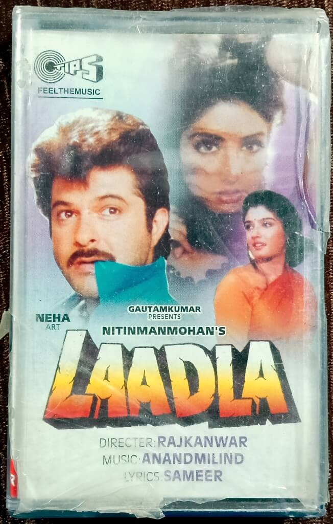 Laadla (1993) Anand-Milind Pre-Owned Tips Audio Cassette