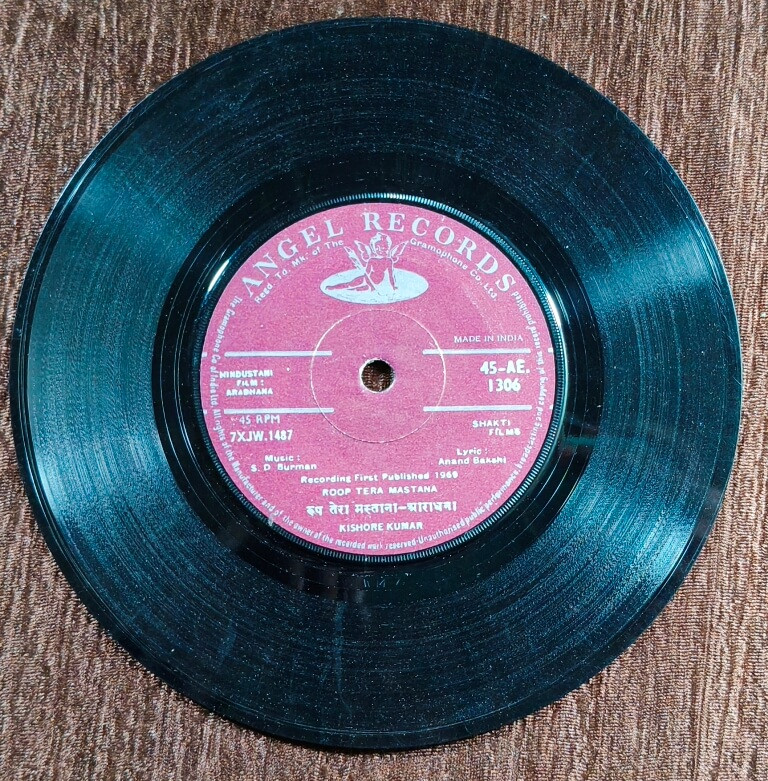 Aradhana (1976) S.D. Burman Pre-Owned Angel Record Vinyl, 7" SP Record
