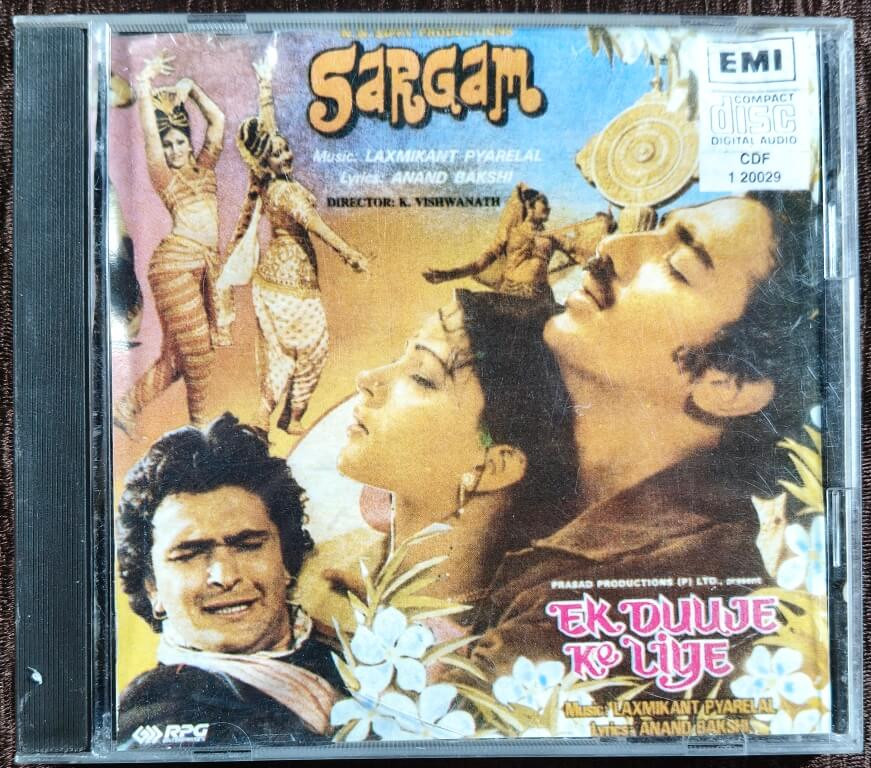 Sargam (1979) Laxmikant-Pyarelal / Ek Duuje Ke Liye (1980) Laxmikant-Pyarelal Pre-Owned EMI Imported Audio CD
