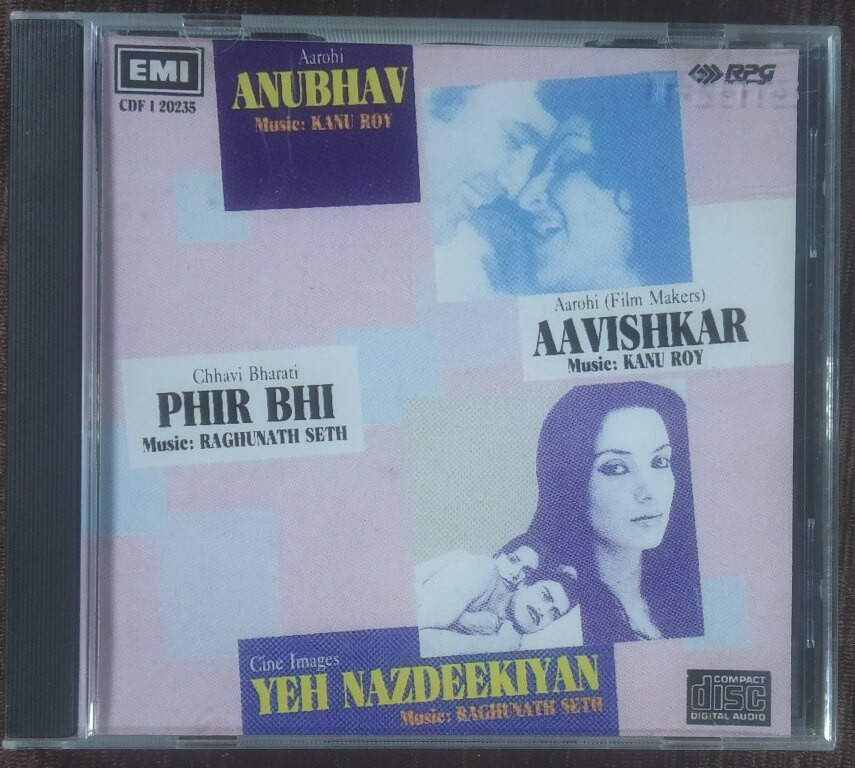 Anubhav (1971) Kanu Roy / Aavishkar (1973) Kanu Roy / Phir Bhi (1971) Raghunath Seth / Yeh Nazdeekiyan (1981) Raghunath Seth Pre-Owned EMI Imported Audio