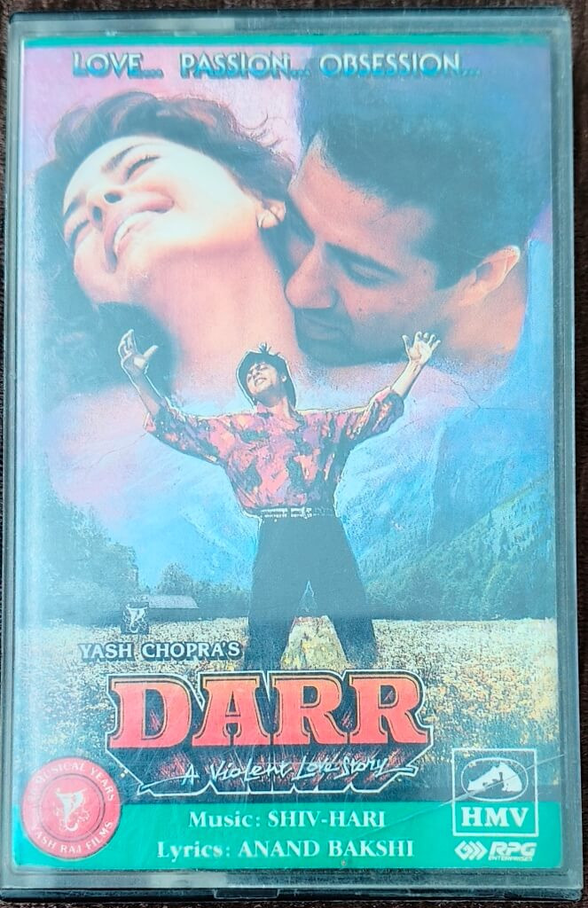 Darr - A Violent Love Story (1993) Shiv-Hari Pre-Owned HMV, RPG Audio Cassette