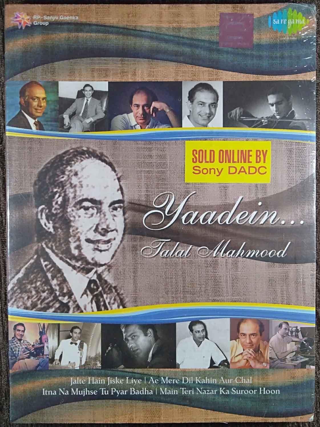 Talat Mahmood - Yaadein (2015) Compilation Pre-Owned SA RE GA MA, RP-SGG Double Audio CD