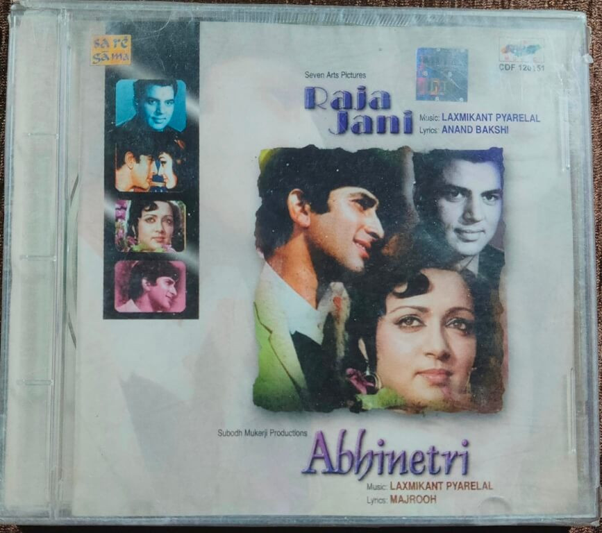 Raja Jani (1972) Laxmikant-Pyarelal / Abhinetri (1970) Laxmikant-Pyarelal Pre-Owned RPG–Saregama Audio CD