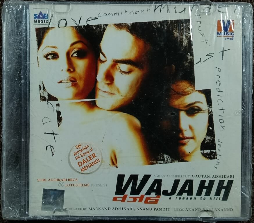 Wajahh (A Reason To Kill) (2004) Anand Raj Anand Pre-Owned Moviebox Audio CD