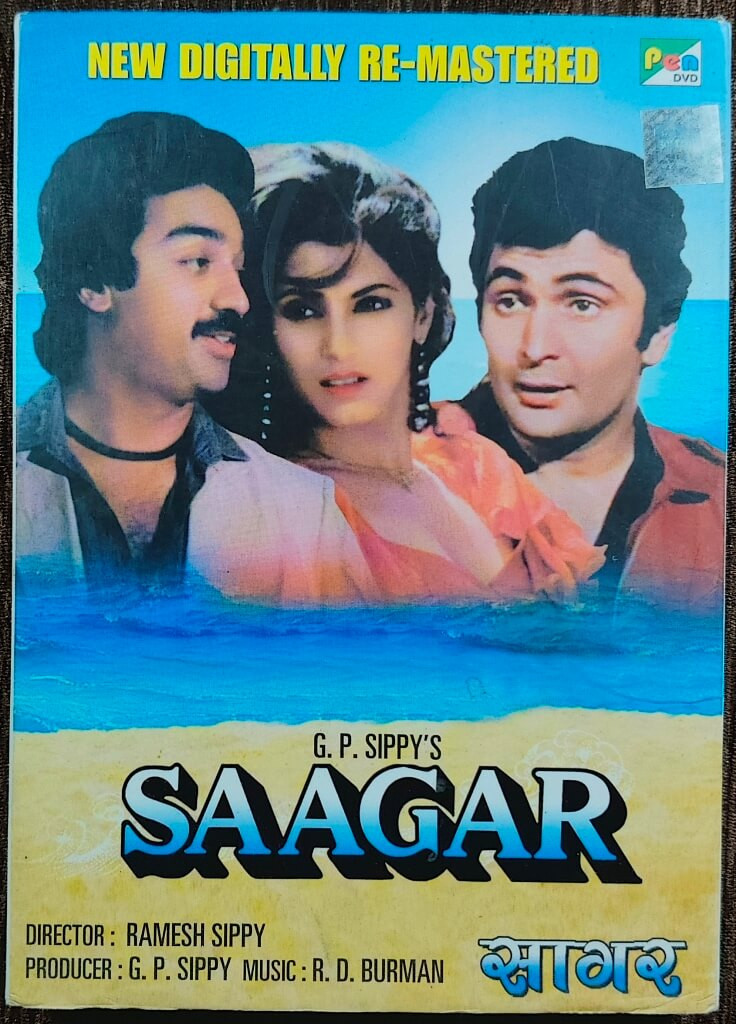 Saagar (1985) directed by Ramesh Sippy and produced by G. P. Sippy, with music composed by R. D. Burman, Pre-Owned Pen DVD