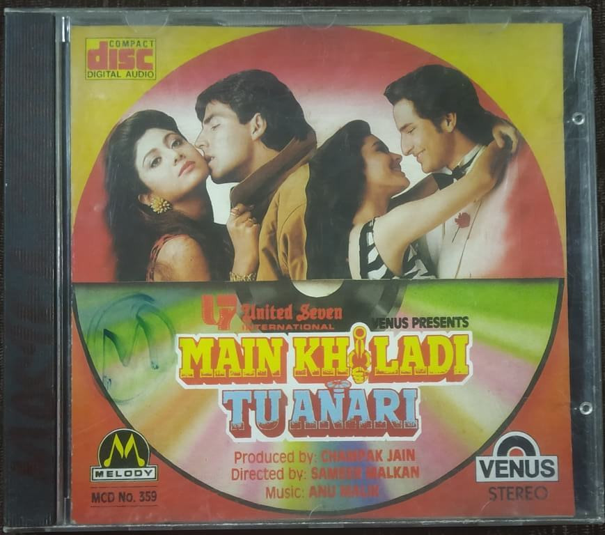 Main Khiladi Tu Anari (1994) Anu Malik Pre-Owned Melody-Venus Imported Audio CD
