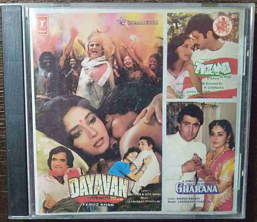 Dayavan (1988) Laxmikant-Pyarelal - Tezaab (1988) Laxmikant-Pyarelal - Gharana (1989) Laxmikant-Pyarelal Pre-Owned Audio CD