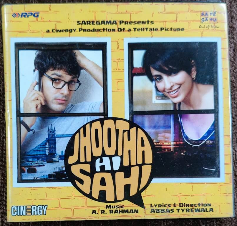 Jhootha Hi Sahi (2010) A.R. Rahman Pre-Owned RPG, Sa Re Ga Ma Audio CD