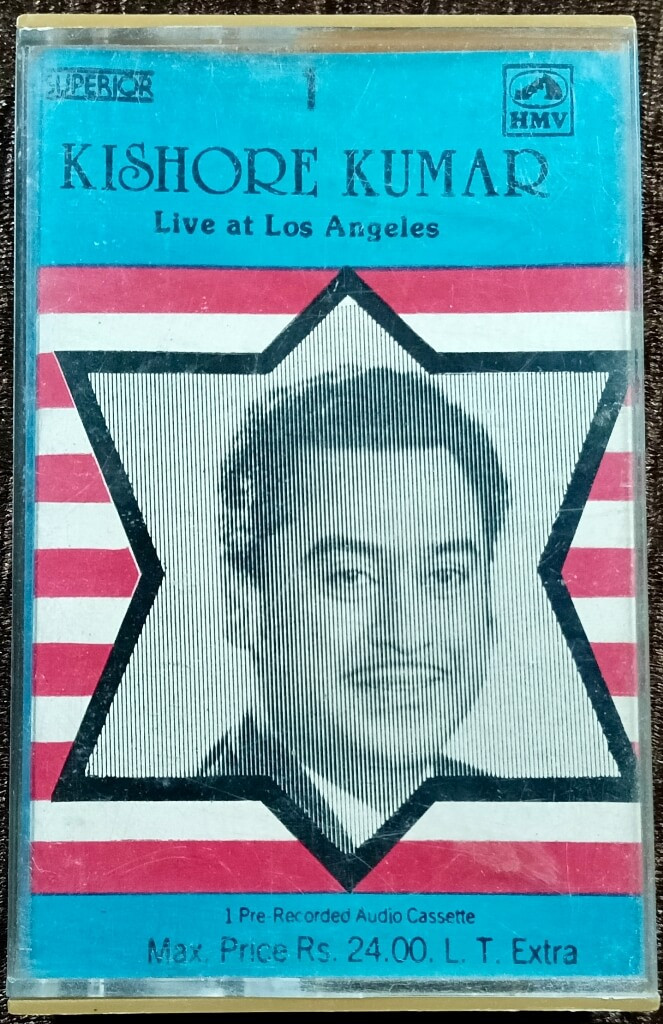 Kishore Kumar – Live At Los Angeles (Vol. 1) (1988) Pre-Owned HMV Audio Cassette