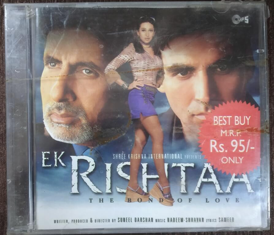 Ek Rishtaa (2001) Nadeem-Shravan Pre-Owned TIPS Audio CD
