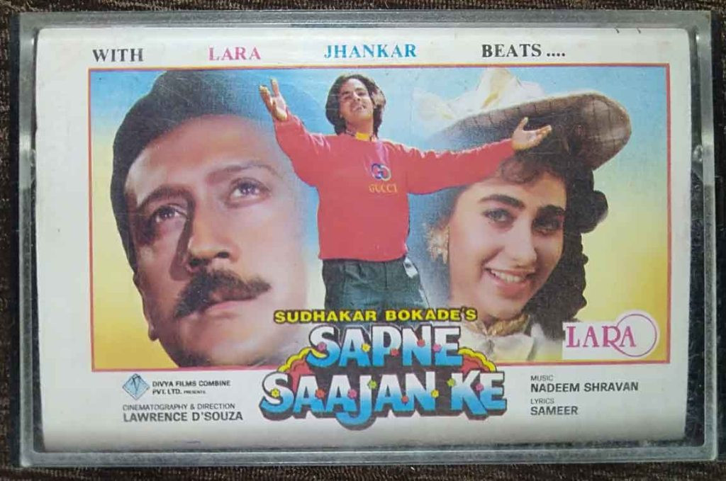 Sapne Saajan Ke (1991) Nadeem-Shravan Pre-Owned Lara Music Audio Cassette