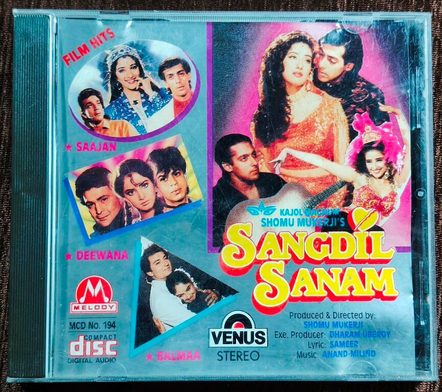 Sangdil Sanam (1994) Anand-Milind Pre-Owned Venus, Melody Imported Audio CD